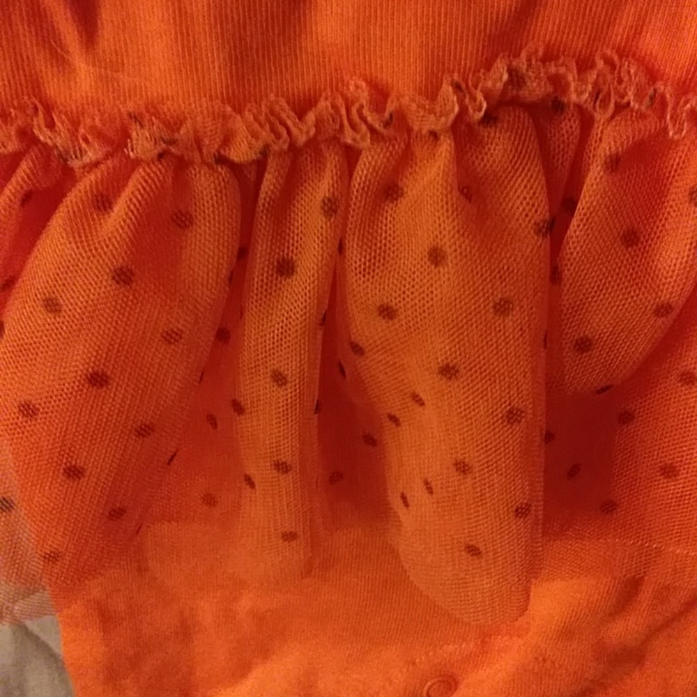 Carters Pumpkin 6M Onesie Halloween - Picture 5 of 8